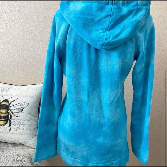 Roxy blue ocean tie dye pullover sweatshirt large - Picture 3 of 4
